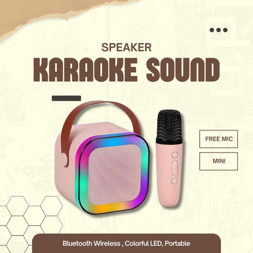 SPEAKER KARAOKE MINI | BLUETOOTH WIRELESS | FREE MIC