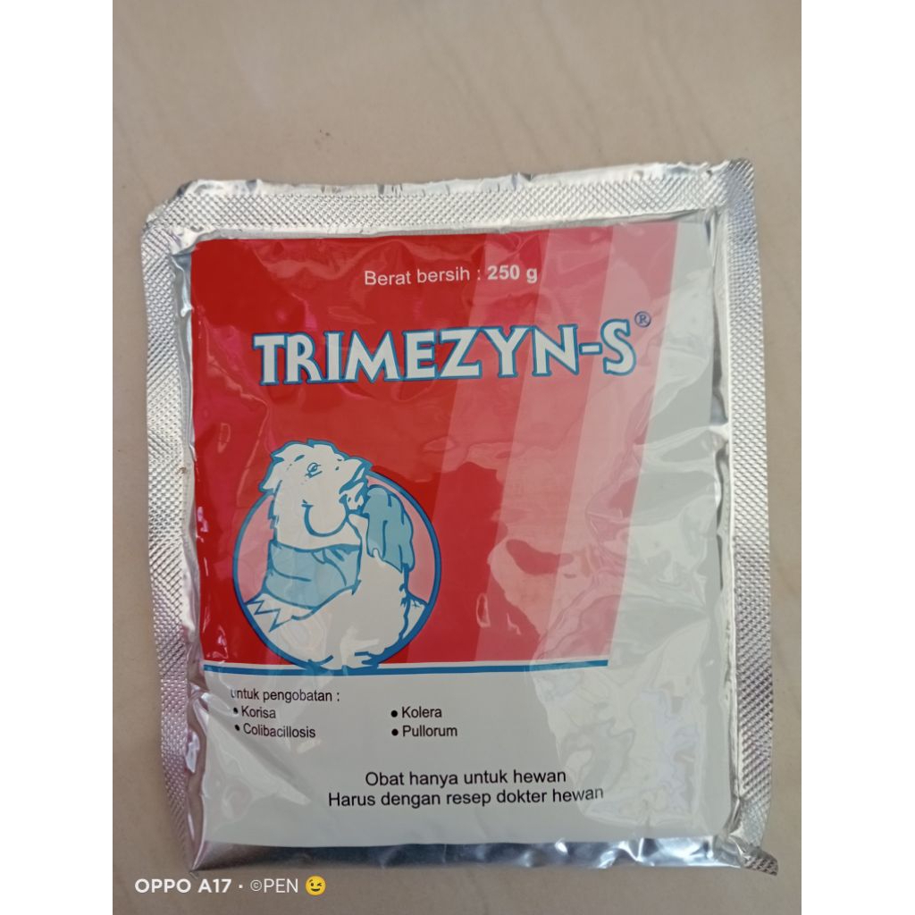 TRIMEZYN-S 250 gram serbuk untuk pengobatan ayam