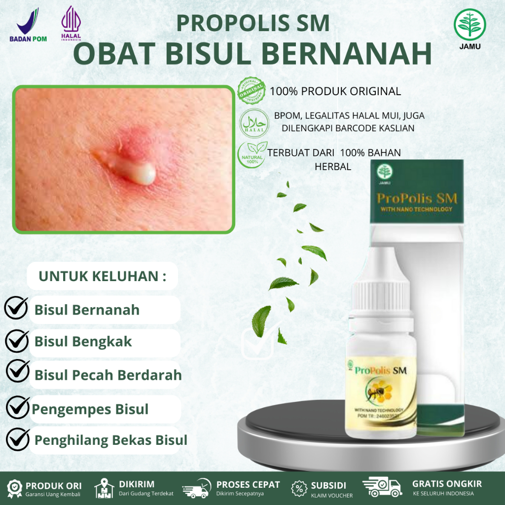 Obat Bisul Udun Bernanah, Bisul  Pecah, Obat Tetes Bisulan, Penghilang Bekas Bisul