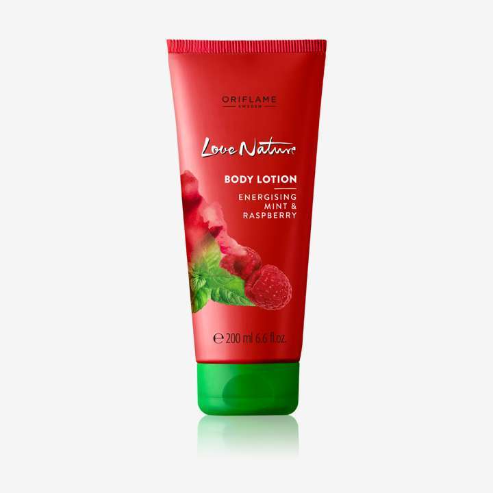 LoveNature Body Lotion Mint Raspberry Promo