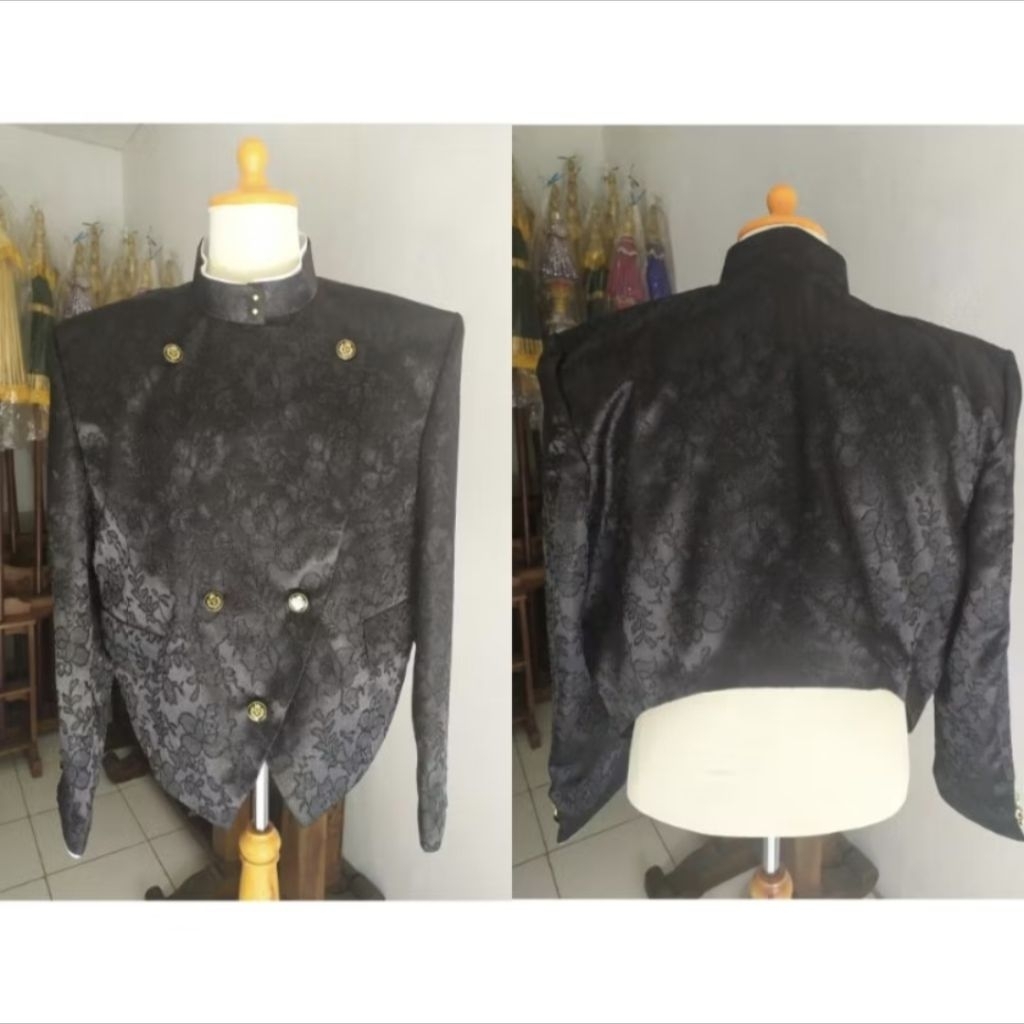 Beskap Solo Krowok Jaguar Glitter Premium