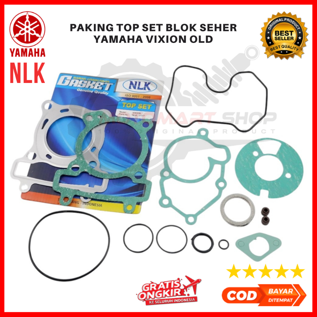 Paking Top Set Blok Seher Yamaha Vixion Old / Pak Blok Set Vixion Old - NLK