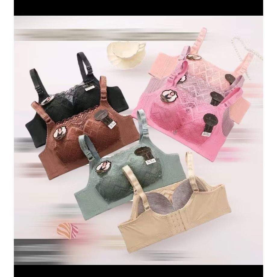 ( 3 PICS) Bh Bra Kemben Renda Cantik Cup B - C Ukuran 36 - 42