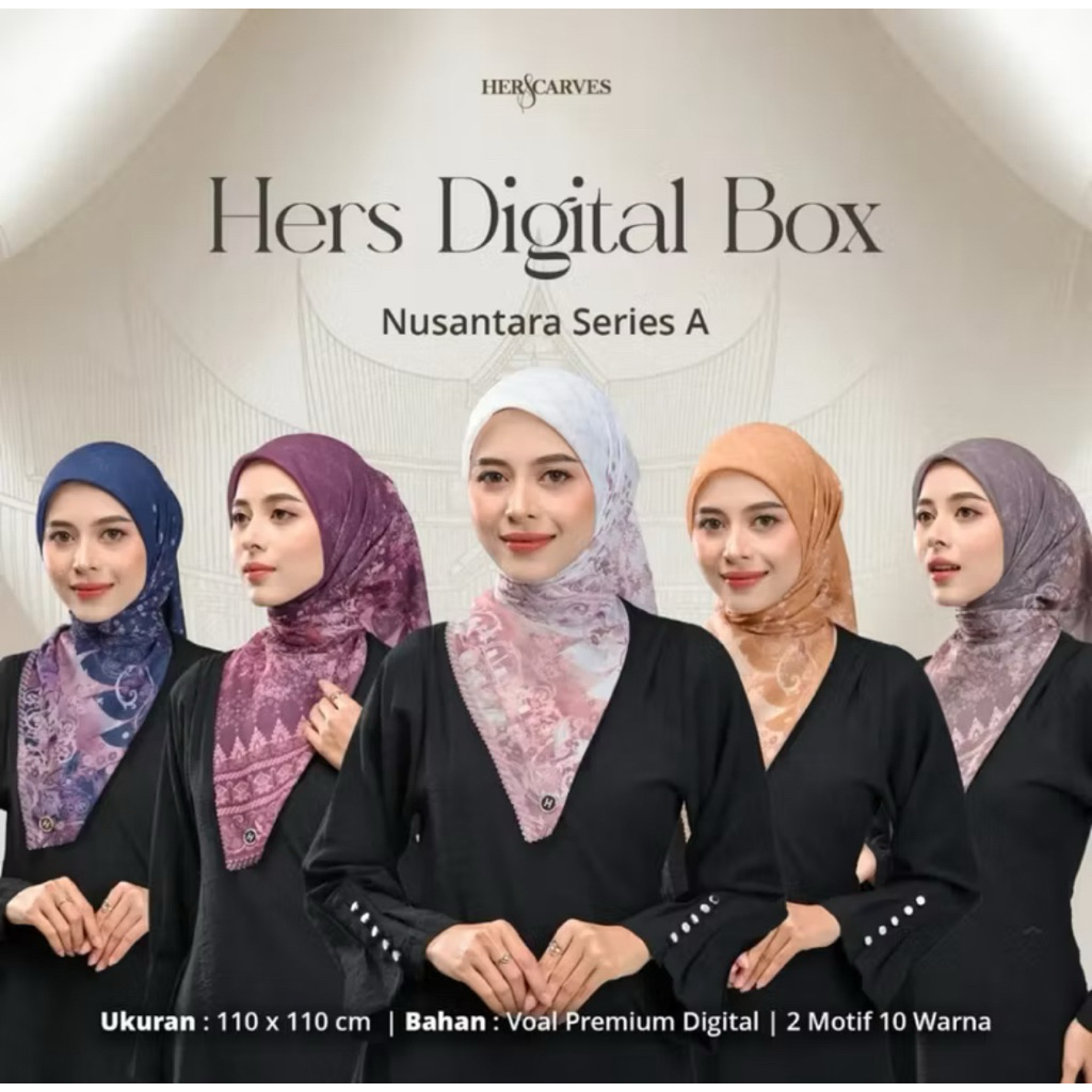 Hers Scarves || Hijab Motif || Scarves