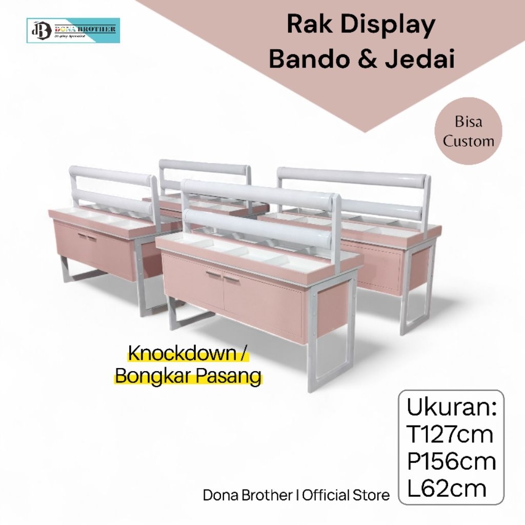 rak bando rak jedai toko aksesoris wanita