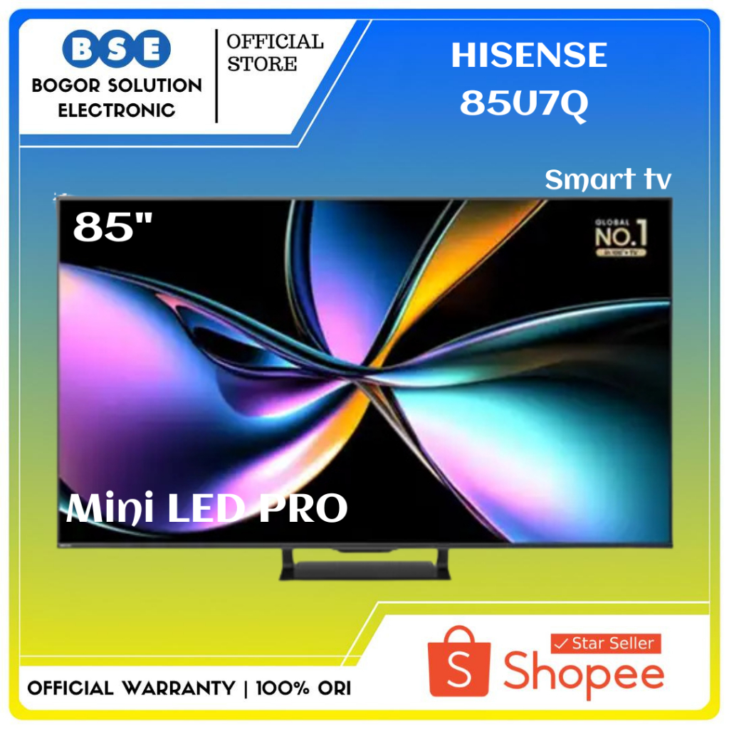 Mini-LED Pro Hisense 85U7Q Vidaa Smart TV 4K UHD Hisense 85 Inch U7Q 85"