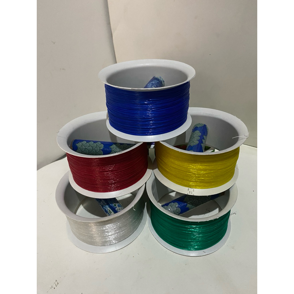 Benang Layangan Nilon Warna-Warni Kuat – Tali Layang-Layang Serat Nylon Gulungan Besar Anak & Dewasa