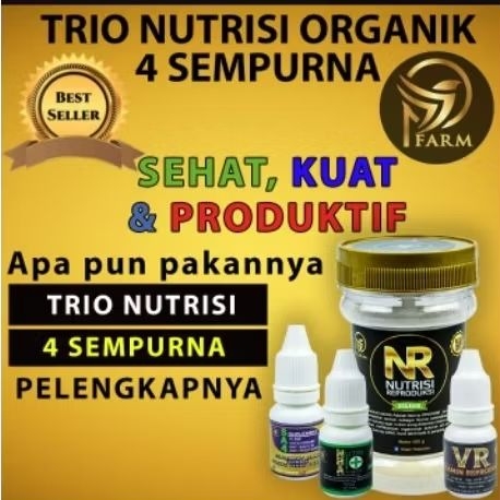 TRIO NUTRISI VITAMIN TERNAK BURUNG TRIO NUTRISI NBA NR VR DAN SA4 PAKET SUPLEMEN DAN NUTRISI BURUNG