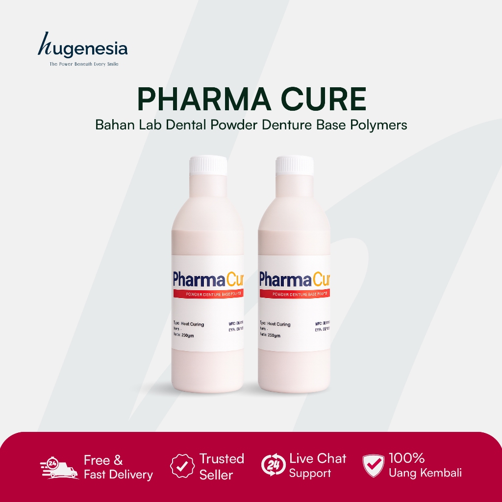Hugenesia - Bahan Dental Lab Denture Base Polymers Powder PharmaCure