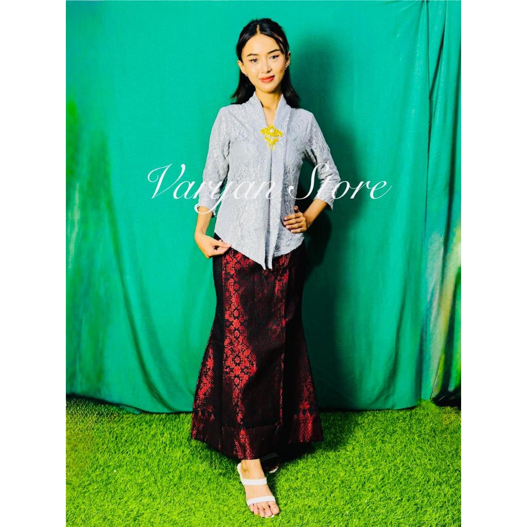 Lunar Mermaid Skirt - Rok Wanita Songket - Rok Duyung Songket Premium - Rok Wanita Korean Style