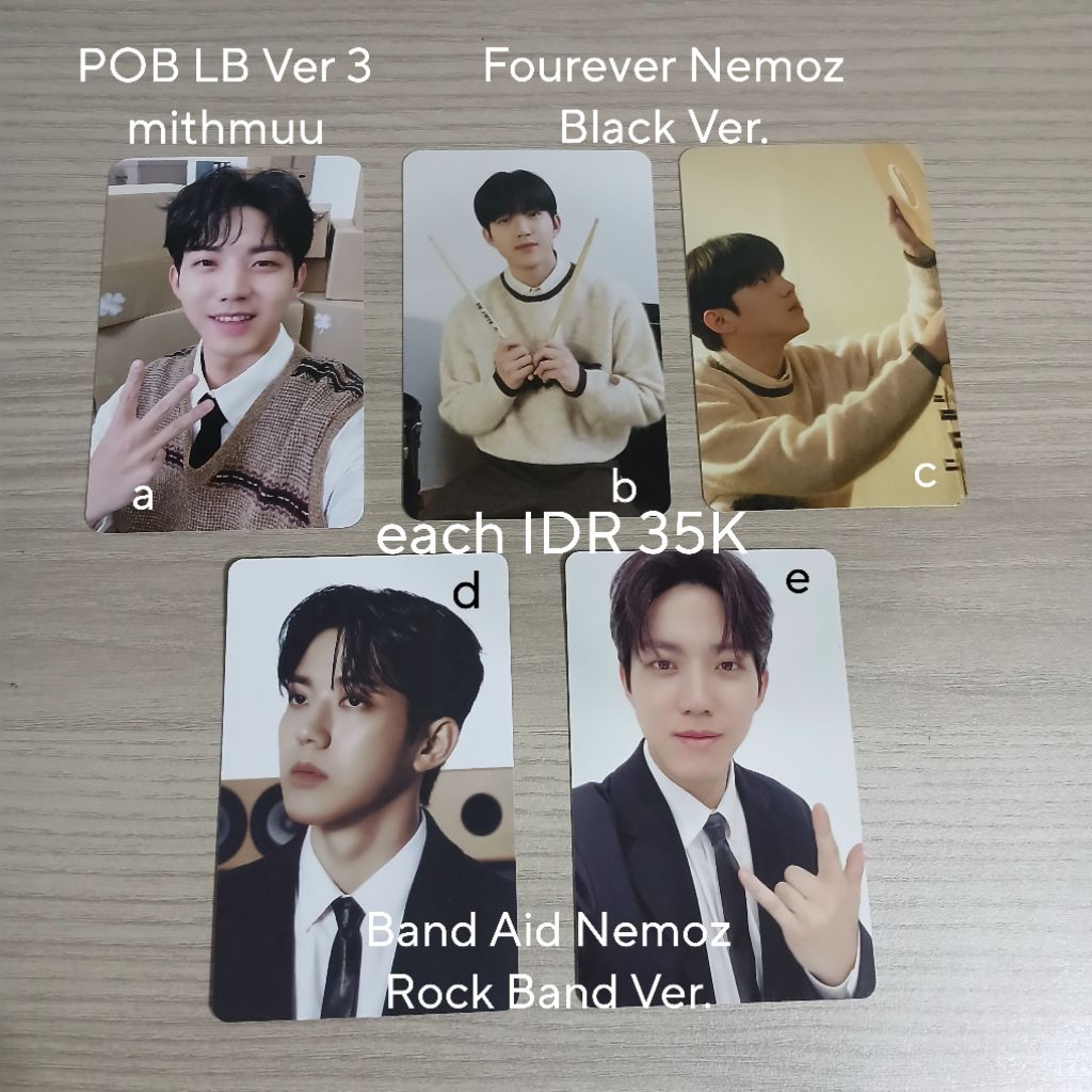 OFFICIAL PHOTOCARD PC DAY6 DOWOON