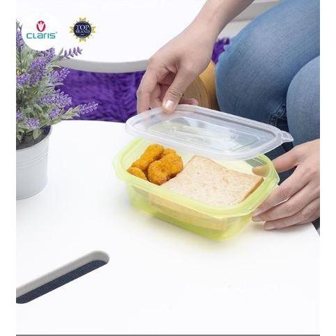 pkfxi- Claris Kotak Makan Bpa Free 6 Pcs 770Ml Tempat Box Bekal Foodsaver - 2737 Re