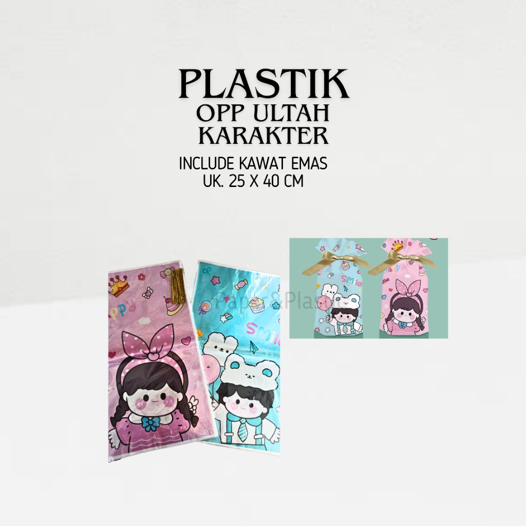 Plastik OPP Ulang Tahun Uk 25 X 40 | Goodie Bag Souvenir Plastik  |  Plastik Bingkisan