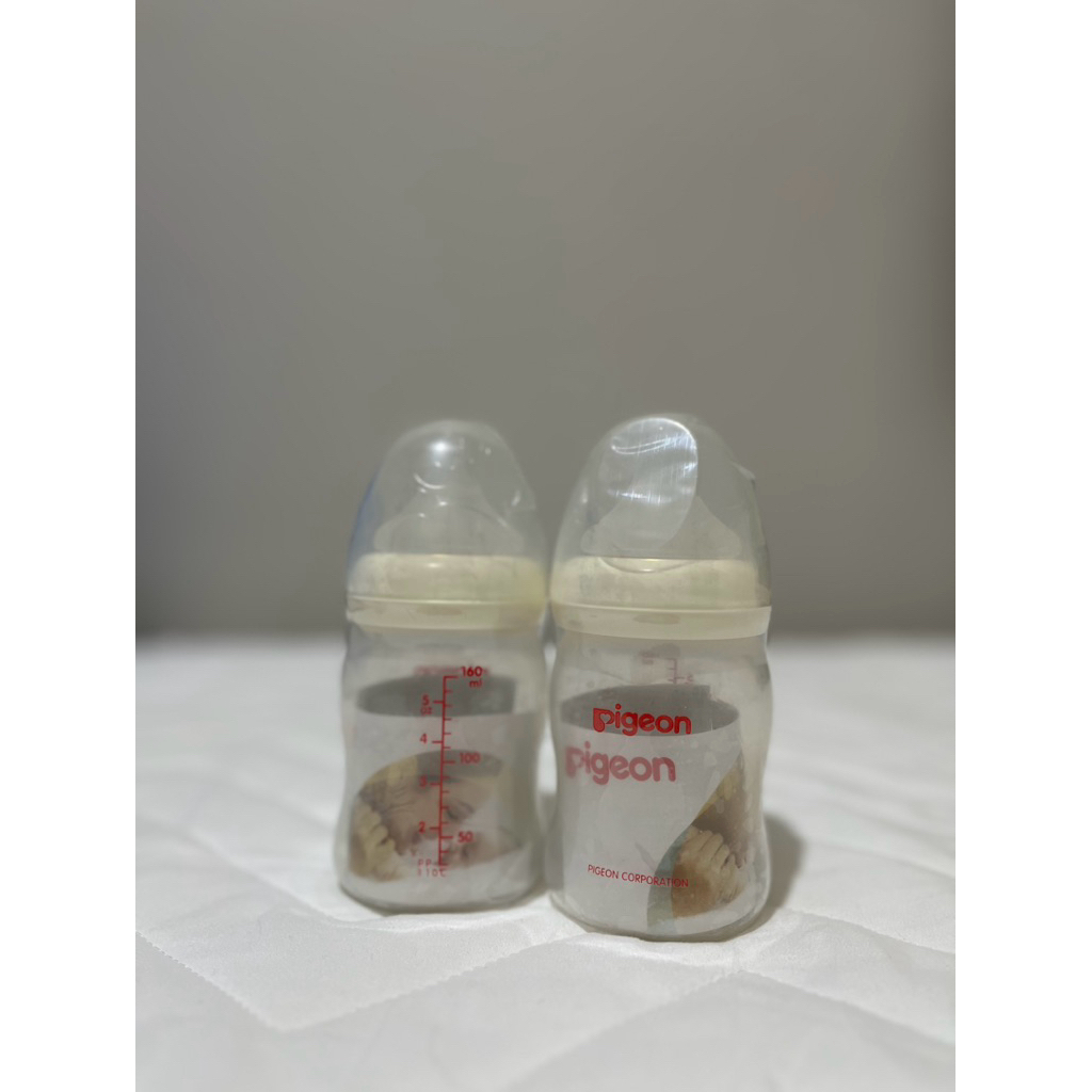 New Pigeon Wide Neck PPSU Bottle 160ml, Dijual langsung 2 botol, barang baru bukan preloved, kemasan