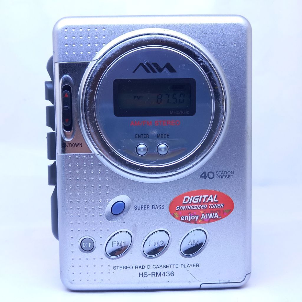 walkman Aiwa HS-RM436 tape player kaset pita radio fm am mini portable