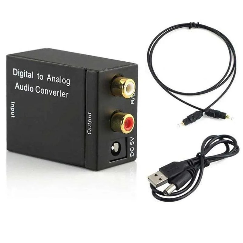 Audio Converter Toslink Optical ke RCA – Digital to Analog