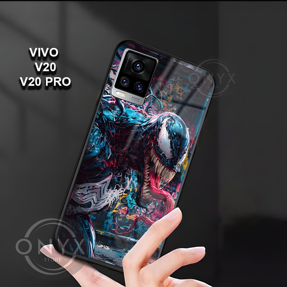[W27] Softcase VIVO V20/V20 PRO Softcase Kaca Kilau Glossy | Kesing Vivo Motif Venom | Case Vivo VIV