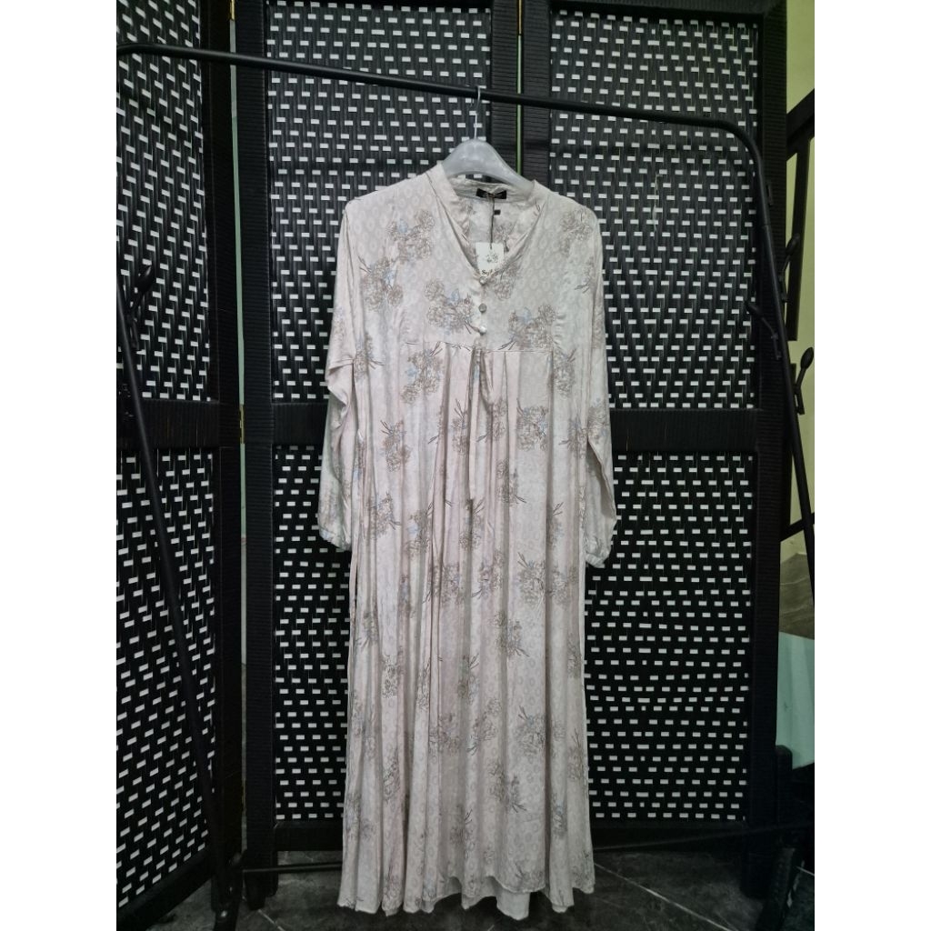 midi dress rayon twill elegan adem