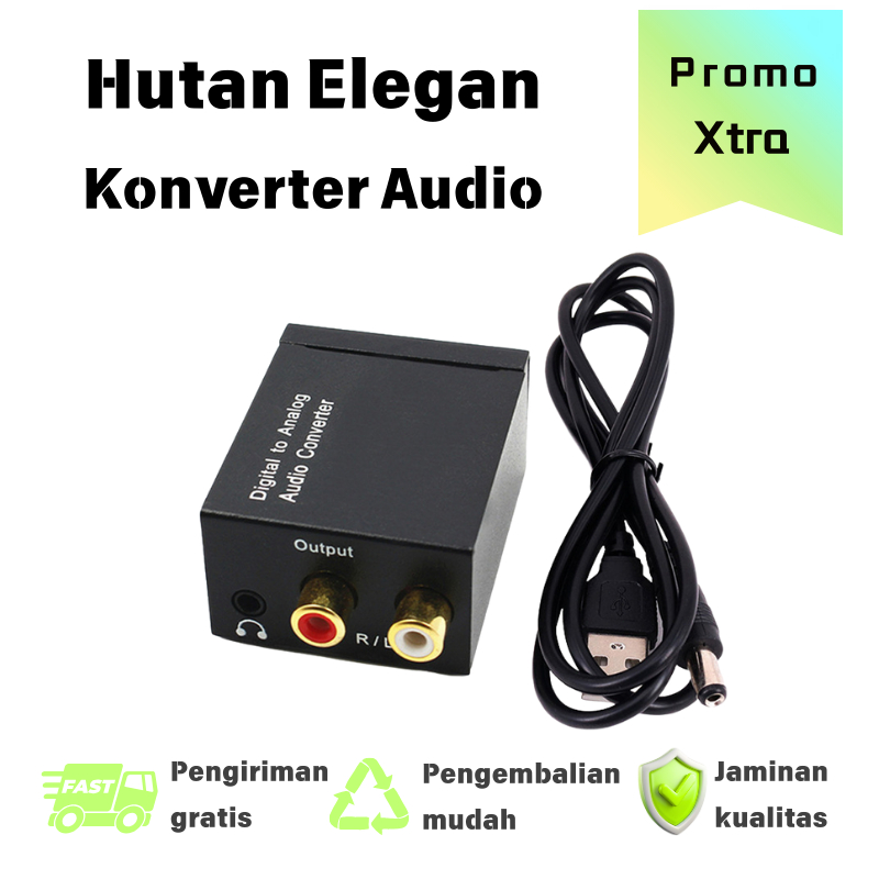 Digital to Analog Audio Converter, Hubungkan TV LED & Blu-ray ke RCA melalui Kabel Optik/Koaksial
