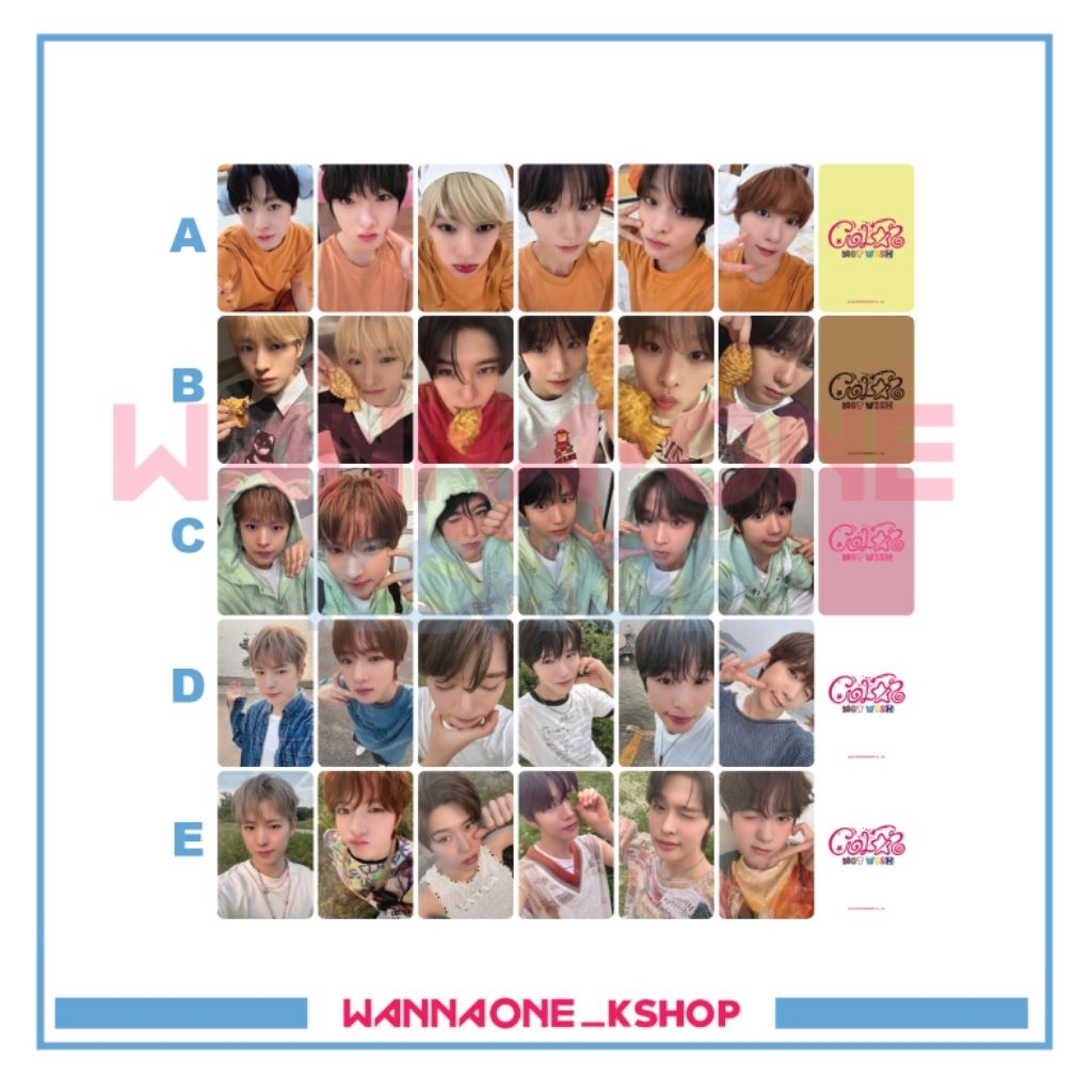 photocard nct wish COLOR album pob