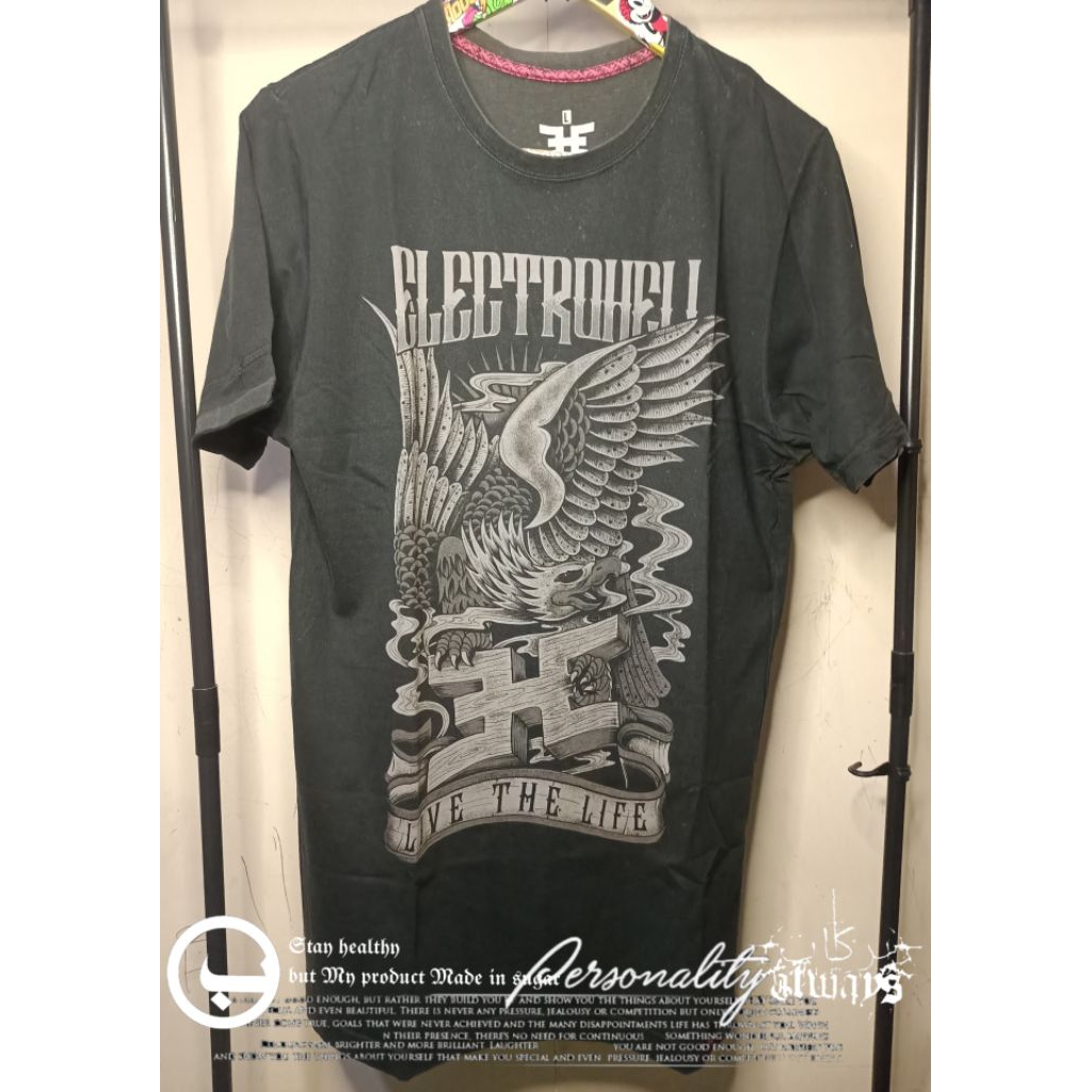 ORIGINAL T-SHIRT ELECTROHELL BALI FROM SUPERMAN IS DEATH NOBY KOOL PRELOVED SECOND