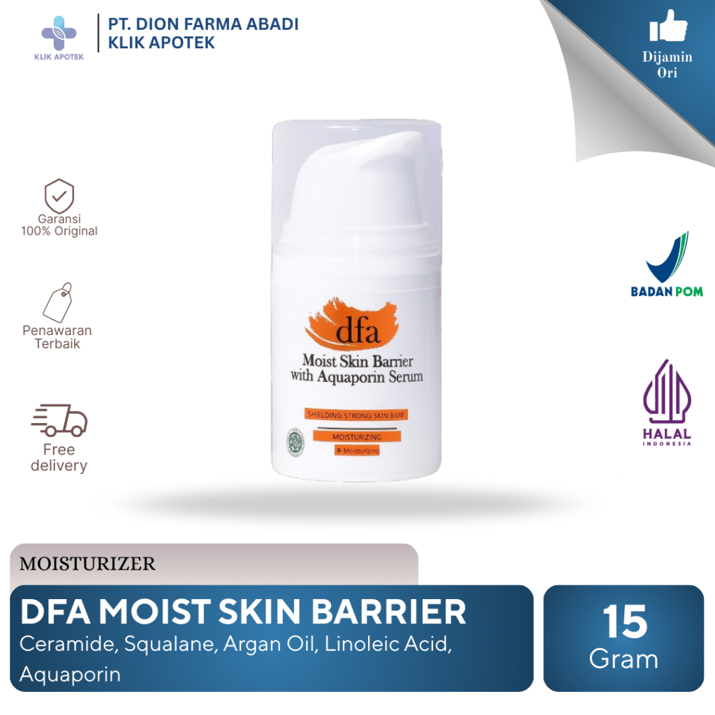 DFA Moist Skin Barrier Aquaporin Serum 15g - Melembabkan dan Merawat Skin Barrier