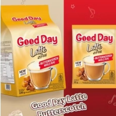 Good Day kopi Latte BUTTERSCOTCH (Per pack)