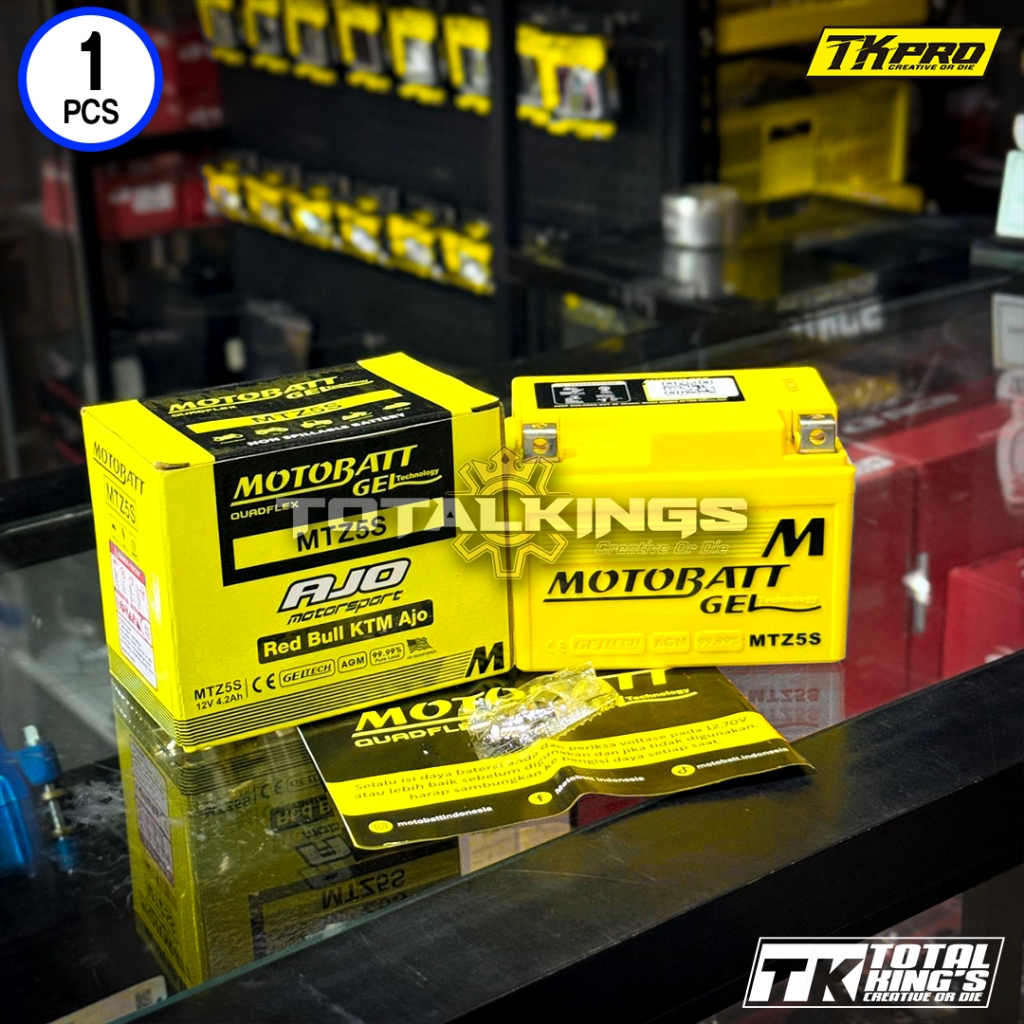 AKI KERING MOTOBATT MTZ5S RX KING BEAT KARBU VARIO 110 4.2Ah 12V