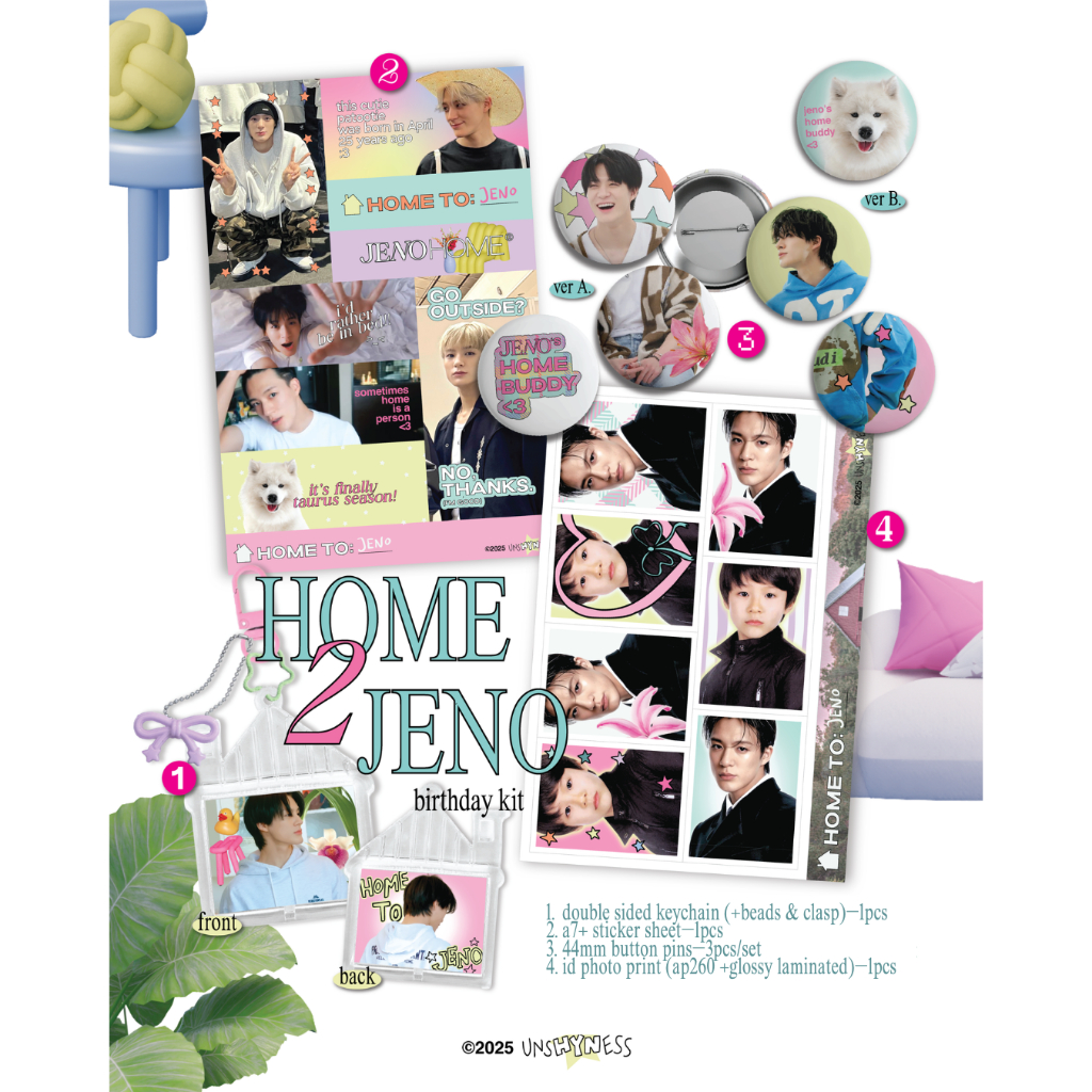 [READY STOCK, READ DESC] HOME 2 JENO birthday kit