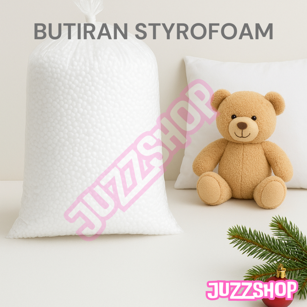 Butiran Styrofoam 20 Liter Isi Bantal, Boneka, dan Dekorasi Salju Natal