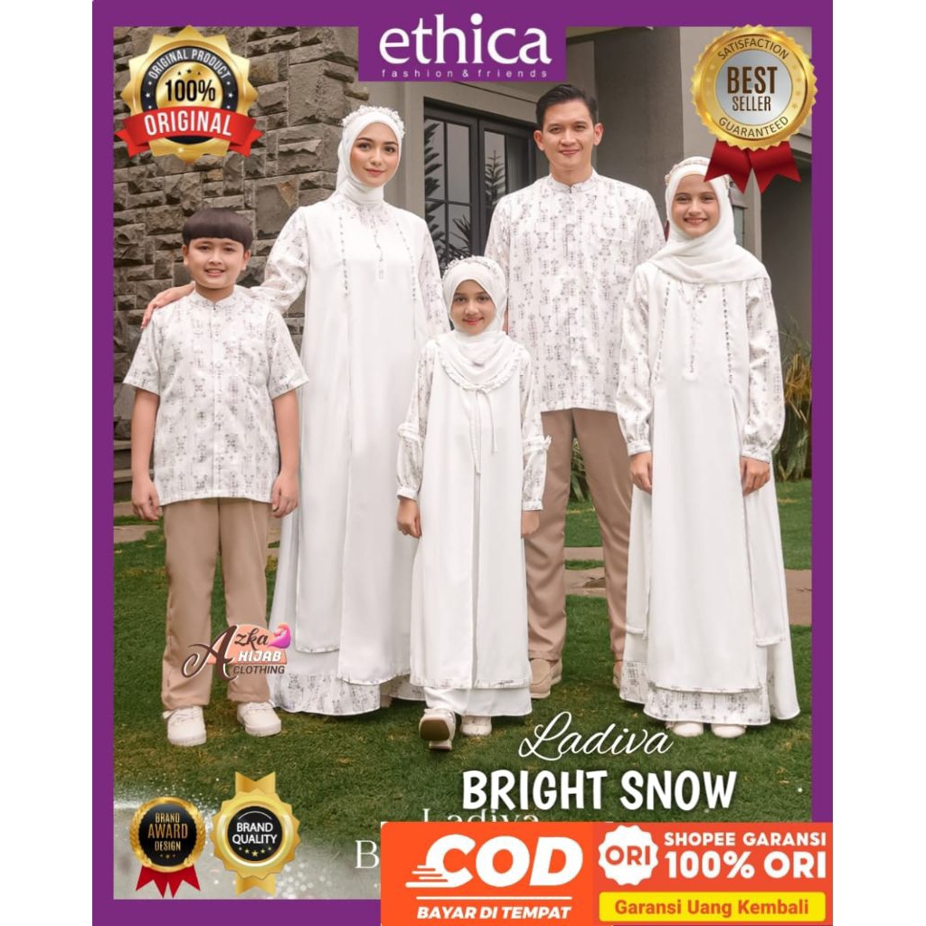 ETHICA Sarimbit 2026 Ladiva Bright Snow Sarimbit Ethica 2026 - Sarimbit Keluarga 2026 - Sarimbit Leb