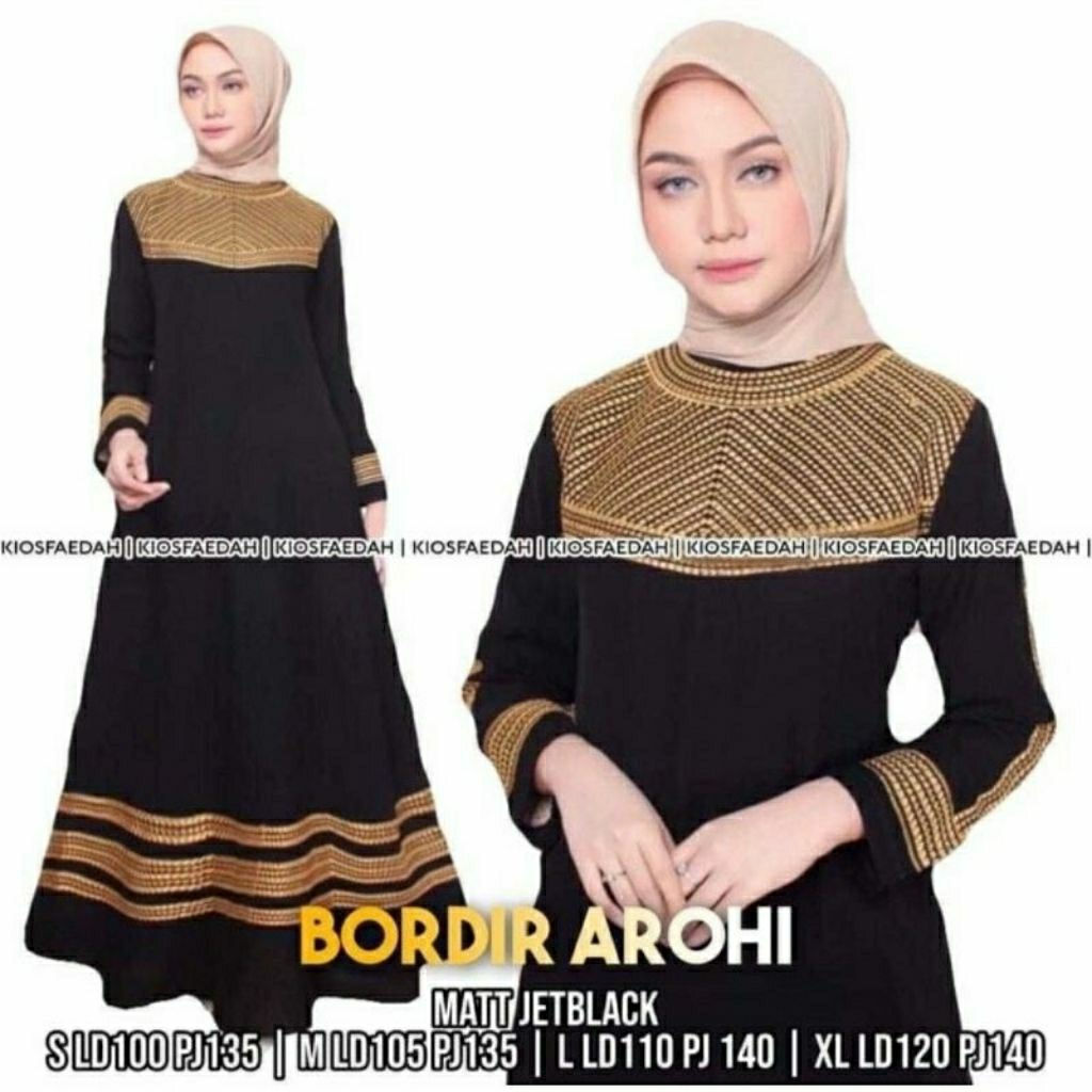 promo  abaya hitam arohi 2 termurah???