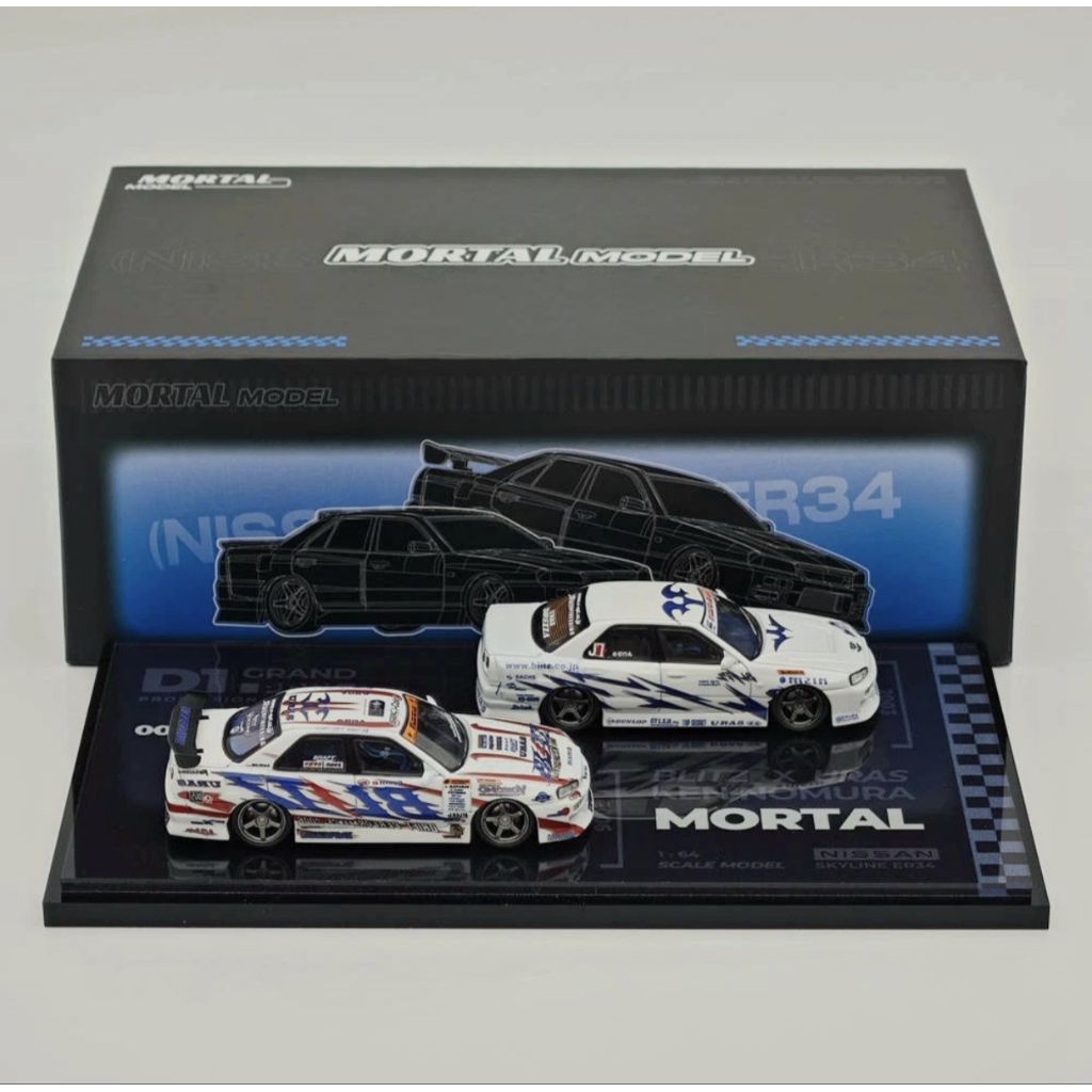 Mortal Model Skyline ER34 Uras Blitz 2003&2006 Double Car Set Segel