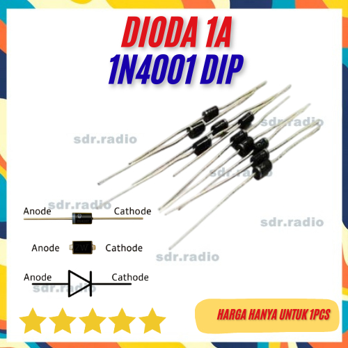 Dioda 1N4001 1N 4001 in4001 in 4001 IN4001 IN 4001 1A Diode 1A