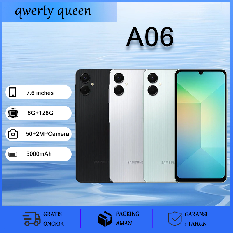 Samsung Galaxy A06 HP 6GB+128GB 5000 mAh Garansi Resmi 1 Tahun