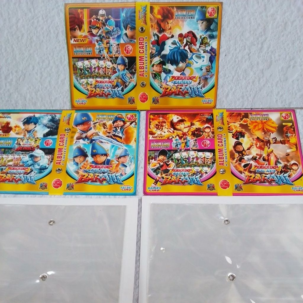 Album Boboiboy Album Card @1 Pcs ( 1 Album Muat 8 Lembar kartu )