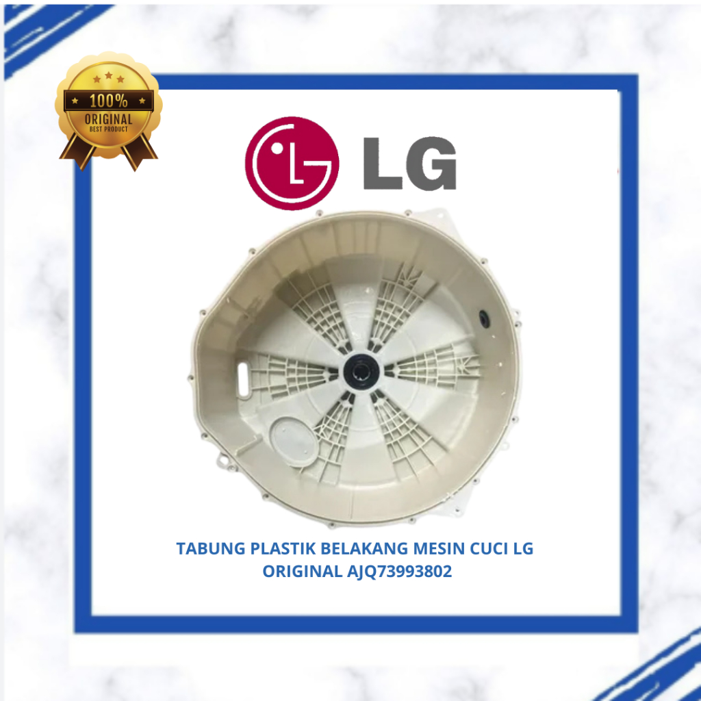 TABUNG PLASTIK BELAKANG MESIN CUCI LG FRONT FC1285S5W / FC1408S4W ORIGINAL AJQ73993802