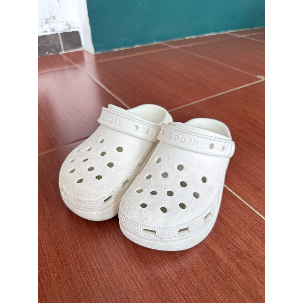[PRELOVED ANAK] ORIGINAL CROCS CLASSIC CRUSH CLOG SIZE J1