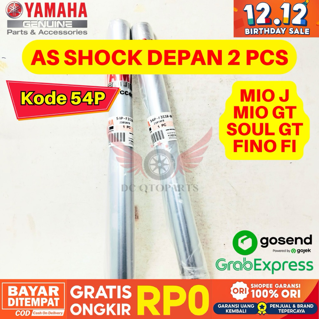 54P AS SHOCK MIO J ORIGINAL YAMAHA GENUINE PARTS, PAKET AS SHOCK ORIGINAL MIO, PAKET AS SHOCK FINL, 