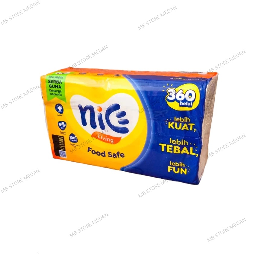 Tisu Nice 180 Kemasan Baru 360 helai Bakul Nice