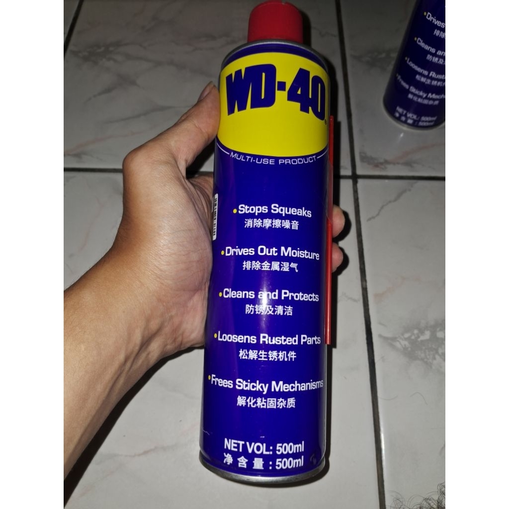 CAIRAN PELUMAS WD-40 WD 40 WD40 ANTI KARAT 500 ML ORIGINAL