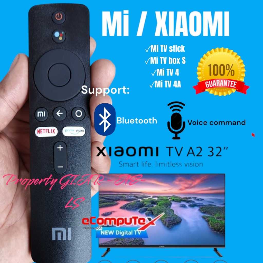 REMOT LED TV XIAOMI MI TV STICK BOX S MI TV 4 MI TV 4A STIK TV ANDORID GOOGLE VOICE BLUETOOTH PAIRIN