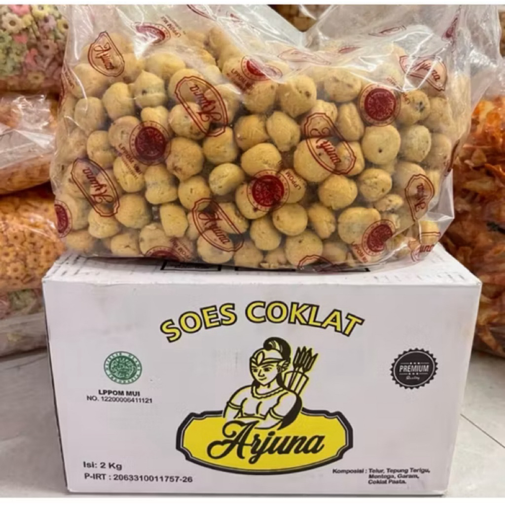 Soes Coklat ARJUNA (2kg) 1 Dus Sus Coklat Merk ARJUNA (Exp Panjang)