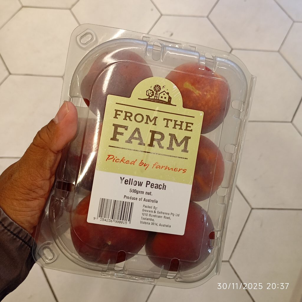 Peach Yellow Fresh 500 gr Buah Persik Kuning Segar