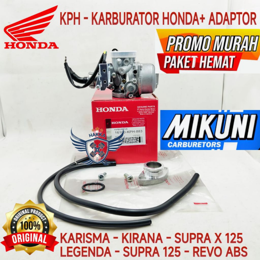 KPH KARBURATOR ASLI HONDA KHARISMA 125, KARBURATOR ASLI HONDA KIRANA 125, KARBURATOR ASLI HONDA SUPR