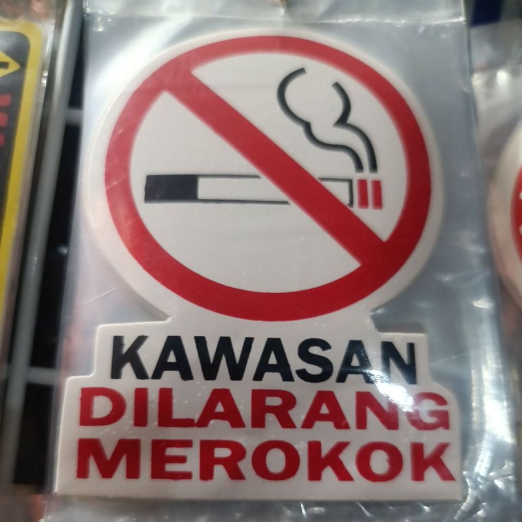 Stiker Dilarang Merokok | Sticker Dilarang Merokok | Stiker Larangan