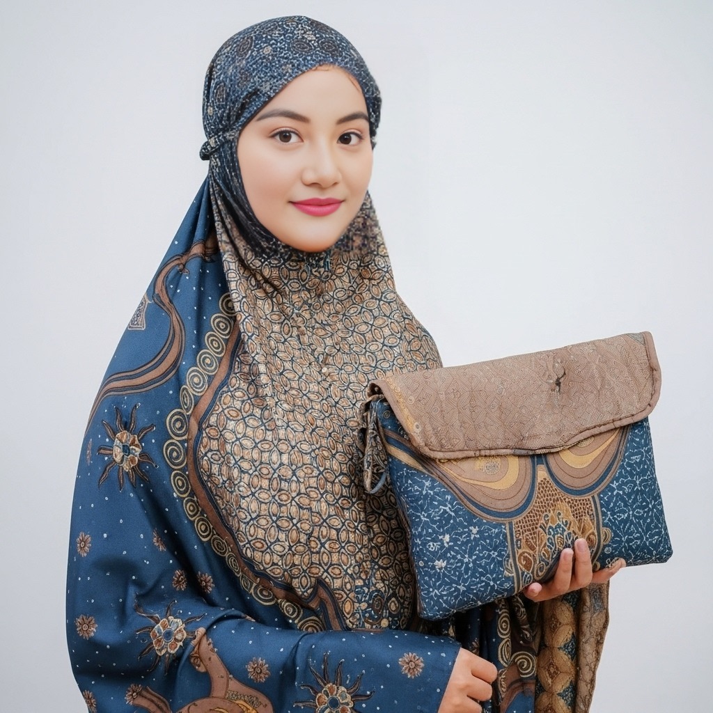 (farah2_shop) Mukena Amplop Batik / Mukenah Treveling / Mukena Jumbo Dewasa