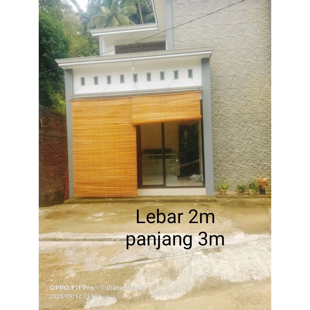 tirai bambu rotan kalimantan