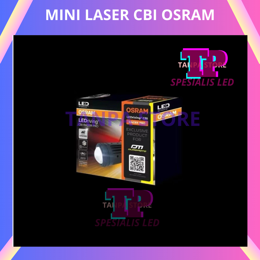 LAMPU SOROT MINI LASER CBI PRO 30/40W MINI PROJIE MOTOR KOLABORASI DUROMOTO OSRAM