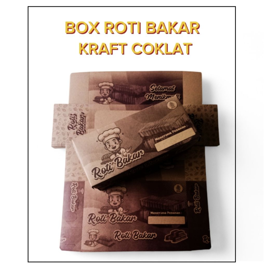 BOX ROTI BAKAR KRAFT COKLAT